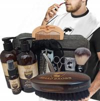 Zestaw do pielęgnacji brody Szczotka Kosmetyczka szampon odżywka duży