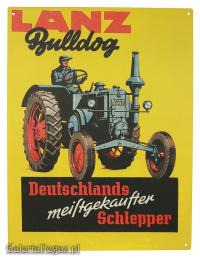 Lanz бульдог трактор сельскохозяйственный трактор оловянный металлический ретро плакат