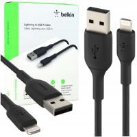 Belkin Kabel USB-A do Lightning PVC Elastyczny Czarny 12W 1m
