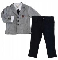 Garnitur dla Chłopca KRATA 4el z Marynarką i krawatem cm