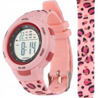 Цифровые часы Kiddus-розовый Леопард