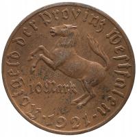 34119. Niemcy - Westfalia, 10 marek, 1921r. - notgeld - (18.49g/38mm)