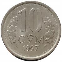 49594. Uzbekistan - 10 sumów - 1997r.