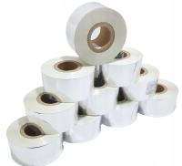 Taśma do datowania Datownik Hot-Stamp 35mm 122mb BIAŁA 10 SZT zestaw kalka