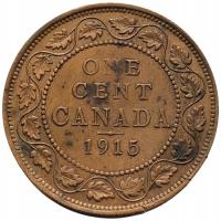 45928. Kanada, 1 cent, 1915r. (czyszczona)