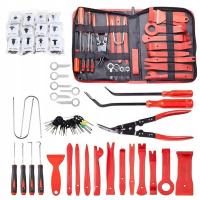 ŚCIĄGACZE DO DEMONTAŻU TAPICERKI SPINEK BOCZKÓW KLUCZE RADIA ŁYŻKI WYJMAKI