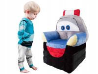 PUFA Z PLUSZU AUTO DZIECKA FOTEL AUTKO POLICJANT