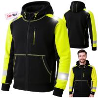 Bluza ROBOCZA męska DRESOWA ODBLASKOWA OSTRZEGAWCZA BHP CIEPŁA OCHRONNA