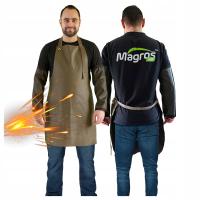 Fartuch Spawalniczy Ochronny Trudnopalny Skórzany Solidny Polski 70x100 cm