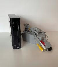 Nintendo Wii Czarna (zasilacz, kabel AV)