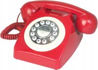 Telefon w stylu retro Vintage Czerwony