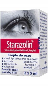 Starazolin 0,5% глазных капель 2 × 5 мл (10 мл)
