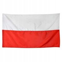 Флаг болельщика польский белый и красный большой 90X150CM