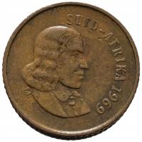 47174. Afryka Południowa - 1 cent - 1969r. („SUID-AFRIKA”)