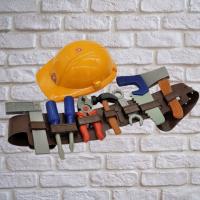 Ремень строителя со шлемом - набор инструментов 75 см