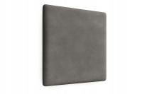 PANEL TAPICEROWANY WEZGŁOWIE NA ŚCIANĘ 50x50 cm GRAFIT SZARY DEKORACYJNY