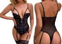 NewStyleD корсет сексуальный корсет женский Кружевной завязанный пояс обычная вышивка, кружево черный