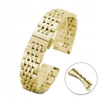 Браслет для часов 22 мм Золотой стальной полный