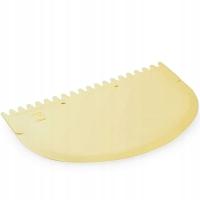 Skrobka do tortu z ząbkami grzebień Thermohauser 11,5 x 7,6cm