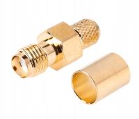 GNIAZDO SMA NA KABEL H155 ZACISKANY PIN ŻEŃSKI