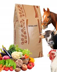 Nawóz organiczny obornik granulowany bydlęcy kurzy koński z humusem 25kg