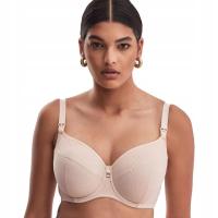 BIUSTONOSZ DO KARMIENIA CIĄŻOWY ALLES MIĘKKI SOFT MAMA DOTS 02 BEŻ