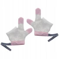 1 PARA BABY STOP THUMB SUCKING MESH GLOVES INFANT FINGER SUCKING STOP GUARD