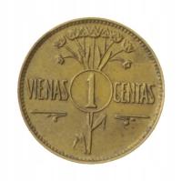 [M21982] Litwa 1 centas 1925 rzadka