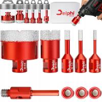 Алмазная кольцевая пила для керамогранита M14 комплект ⌀ 6,8,10,35,68 мм адаптер