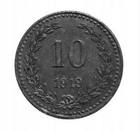 Polska, Bydgoszcz, żeton 10 pfennig 1919.