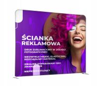 Ścianka Reklamowa Prosta PREMIUM 250x230 cm Jednostronna