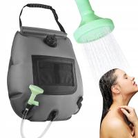 UROUK Solarna torba prysznicowa kempingowa 20L przenośna torba obozowa na prysznic na zewnątrz