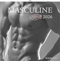 kalendarz Masculine 2026 calendar 30x30 z mężczyznami faceci