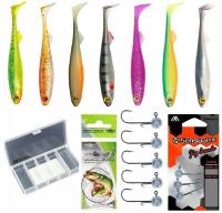 FOX RAGE SLICK SHAD 9 CM PEŁNY ZESTAW NA SANDACZA SZCZUPAKA