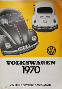 Volkswagen 1970 Katalog Prospekt rozkładany