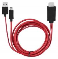 Konwerter adapter MHL micro USB DO hdmi TV LG HTC