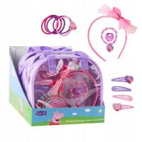 Zestaw biżuteria i opaska, Świnka Peppa