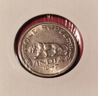 *a40* India 1 rupee 1947