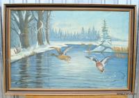 Картина-утки зимой № 53