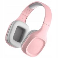 Słuchawki bezprzewodowe nauszne dla dzieci Ograniczenie do 85 dB różowe