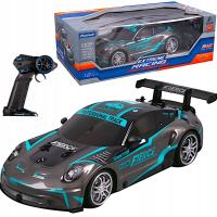 DUŻY SAMOCHÓD ZDALNIE STEROWANY AUTO PORSCHE WYŚCIGOWE DRIFT RC PILOT LED