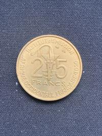 Francuska Afryka Zachodnia 25 franków 1957 stan!