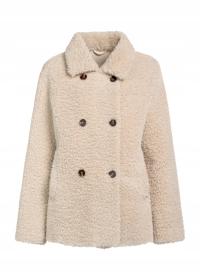 OCHNIK Beżowe futro damskie FUTDP-0060-81(Z25)