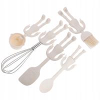 1ZEST ZESTAW SILIKONOWYCH GADŻETÓW KUCHENNYCH Z KREMOWYM MIKSEREM