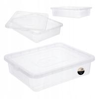 Pojemnik plastikowy pokrywa box organizer pudełko zamykany pudło 10l