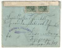 List do Bydgoszczy z Niemiec - wojna polsko - bolszewicka- cenzura-1920 r.