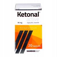 KETONAL Active 50mg silny lek przeciwbólowy 20kaps