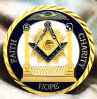 Золотая Масонская Монета 2024 Года, Вера, Надежда, Благотворительность, Вера, Надежда, Любовь