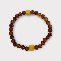 Bransoletka z bursztynu bałtyckiego certyfikat pudełko