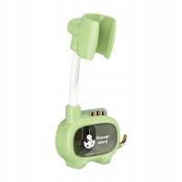 Regulowany uchwyt prysznicowy Dinozaur Łatwy w montażu ścienny prysznic zielony